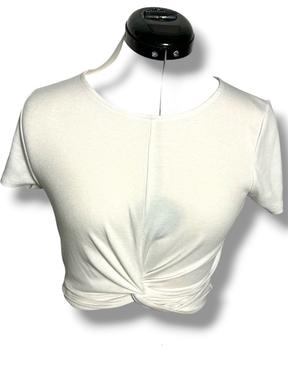 Women's Twist-Front Crop Top - White